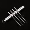 Titanium Alloy Portable Toothpick Metal Toothpick Creative Aluminum Alloy Toothpick Tube Toothpick Box