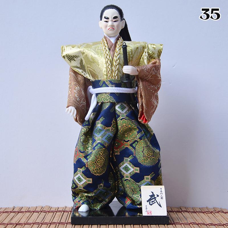 

Japanese Samurai Ninja Figurines Dolls With Kimono Traditional Ninja Ornaments Home Decor Collection Arts Craft Gifts