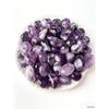 Amethyst Poliert Zerkleinerter Stein 50-100G Aquarium Landschaftsgestaltung Dekoration Handgefertigte Zubehörteile Materialien Handwerk DIY Kristallstein