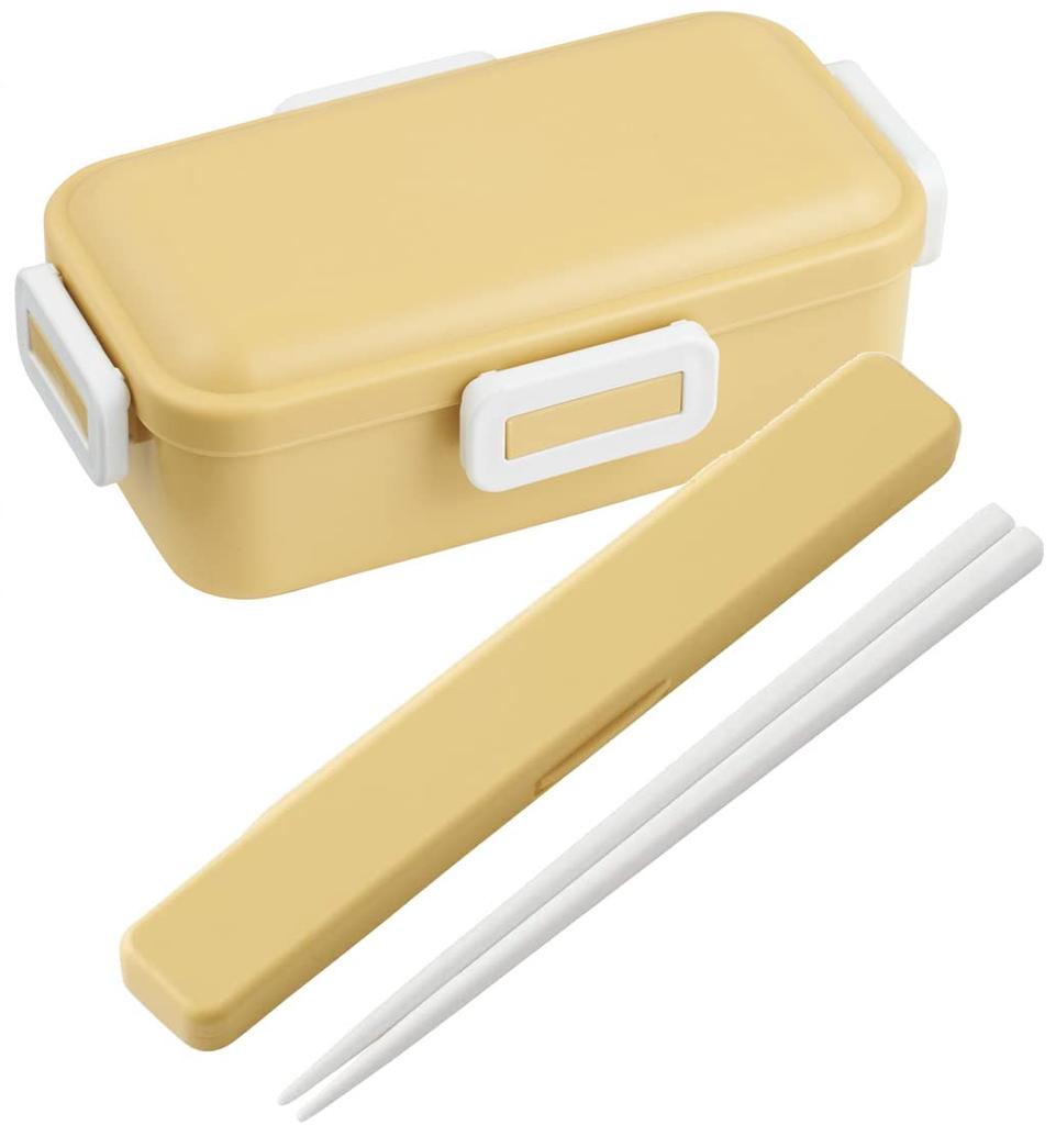 Skater Antibacterial Bento Box with Soft Dome Dull Made In Lid, 530ml, Yellow, Japan, PFLB6AG-A