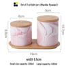 Marble Enamel Kitchen Storage Jar Set