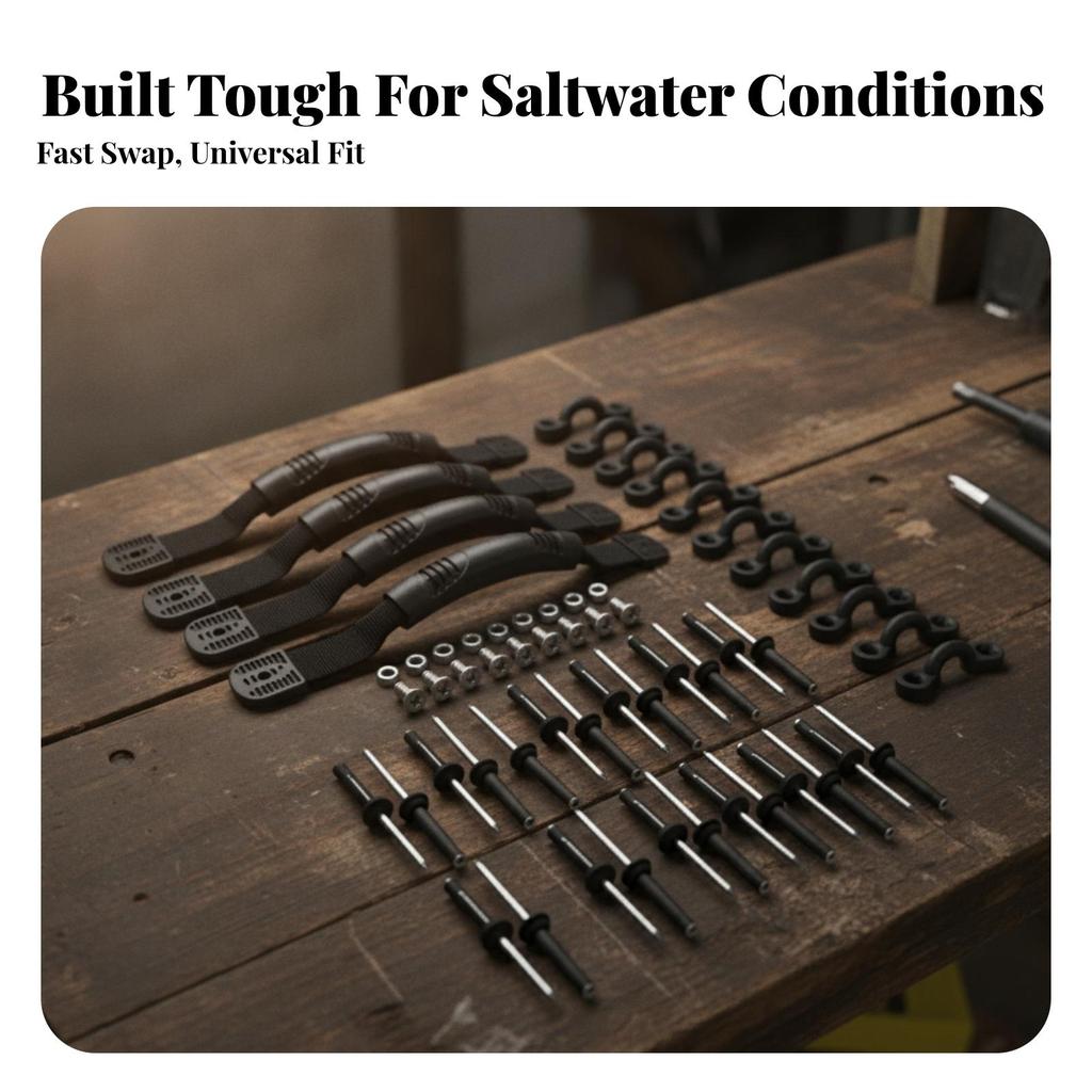 4 Pieces Kayak Handle Universal Fit Replacement Kit Ergonomic