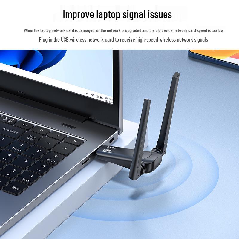 Jinghua 600M Dual-Band USB WiFi Receiver/Transmitter 2.4G/5G