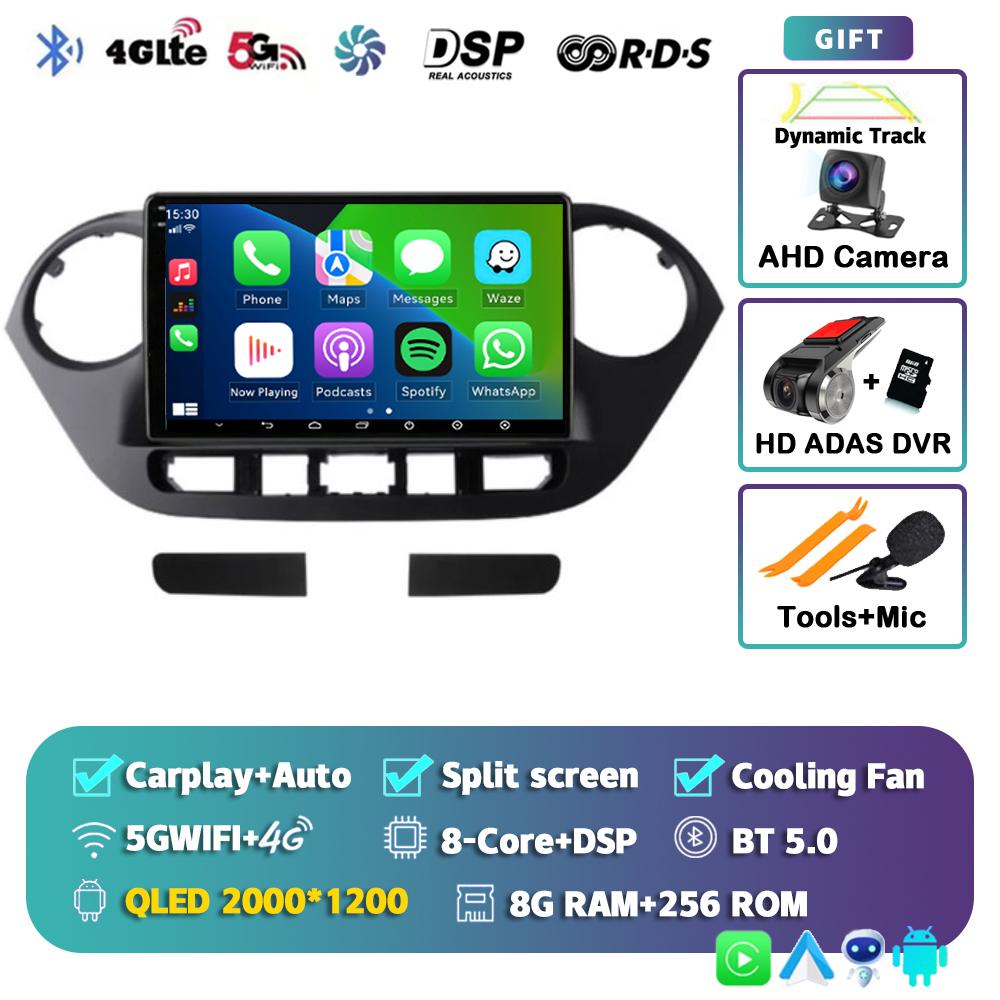 Android 14 Carplay Auto WIFI+4G Car Radio For Hyundai Grand I10 2013-2016 Navigation GPS Multimidia Video Player Stereo 2DIN DSP