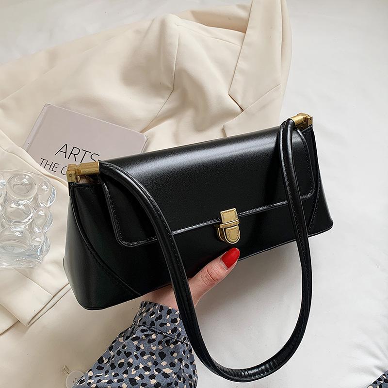 Korean INS Style Versatile Fashion Trend Women's Bag Small Square Bag Solid Color Casual Versatile Business Women's Bag Underarm Bag