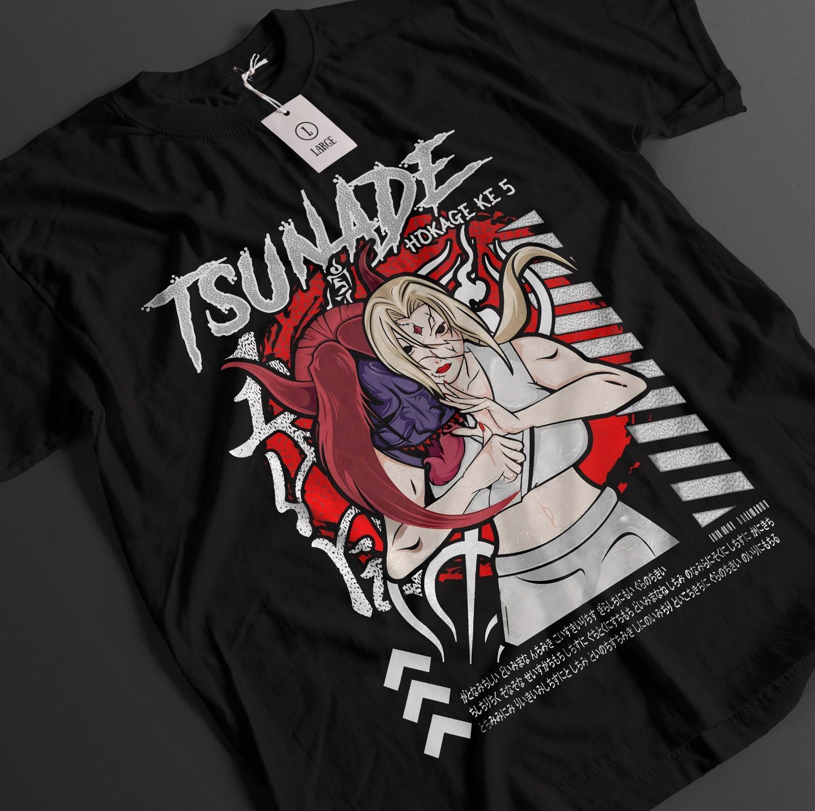

Naruto Shirt Tsunade T-Shirt Mens Womens Tees Top Jiraya Tshirt Orochimaru Anime Sakura Unisex Tee S