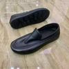 Summer Men's Leather Shoes Soft Sole Soft Surface Casual Shoes Business Leather Shoes One Pedal Shoes Soft Sole Black Work Shoes