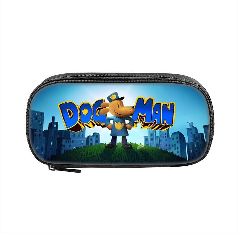 Dogman Detective Pencil Case Large Capacity Nylon Storage For Students