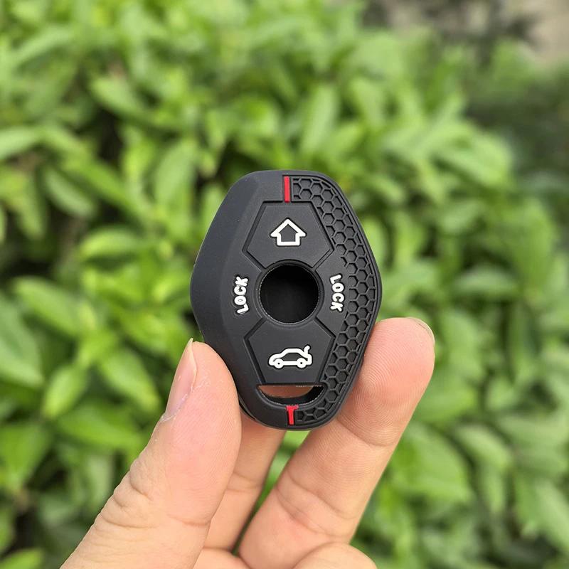 Silikon Autoschlüsselhülle Abdeckung Schale Für Bmw X3 X5 Z3 Z4 3 5 7 Serie E38 E39 E46 E83 1998 - 2005 Keyless Schutz Fob Zubehör