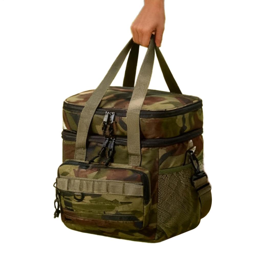 19L Lunch Pack Tote Box Beach Cooler for Fishing Car Pool Truck Camping Work Outdoor Road Trip Picnic Golf Cooler Bags Insulated