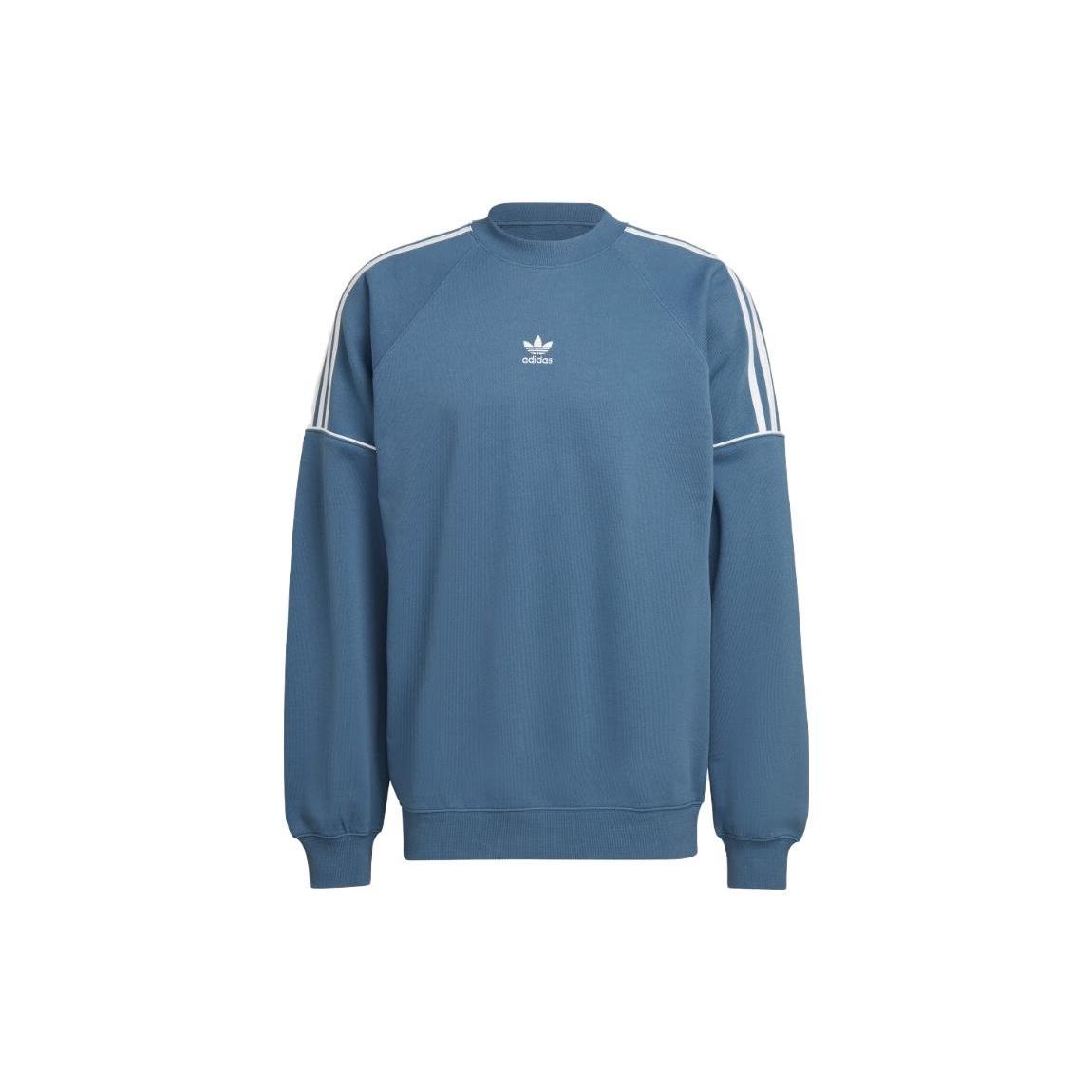 adidas Rekive Crew Sweatshirt Teal White Men s HK7345 XS