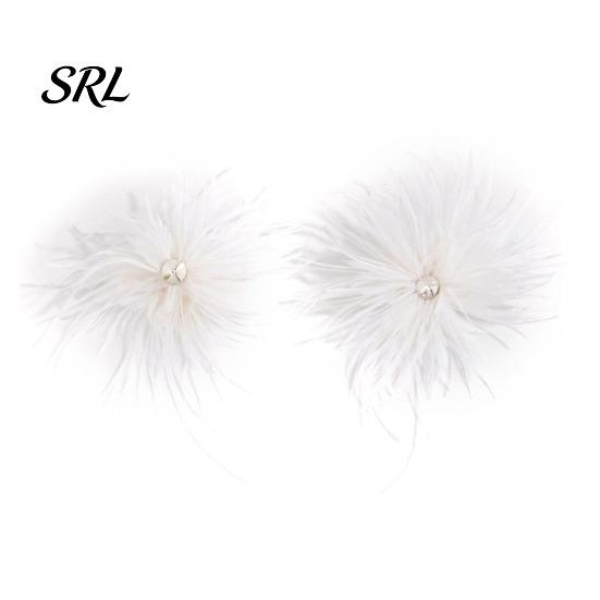 Date Night Earrings 1 Pair Feather for Women, Bohemia Tassel Rhinestones Drop Earrings, Rhinestone Dangle Party Jewelry Gift Soft