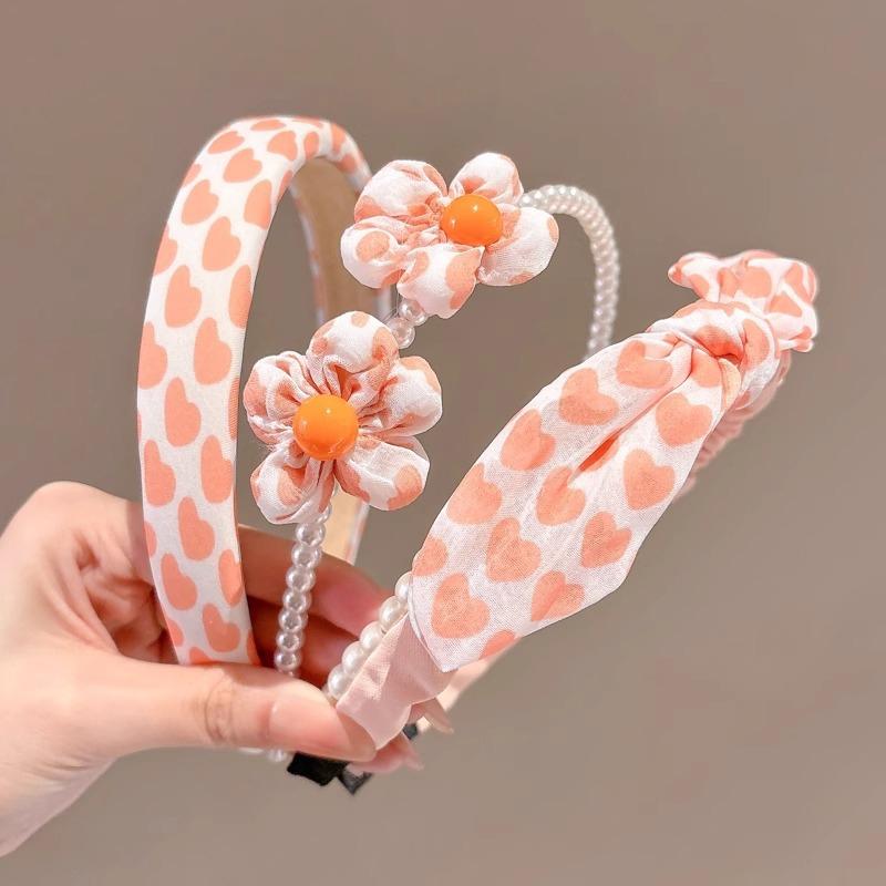 3 Pcs/Set Sweet Fashion Colors Flower Hairbands Headwears Children Cute Hair Hoop Headbands Kids Hair Accessories
