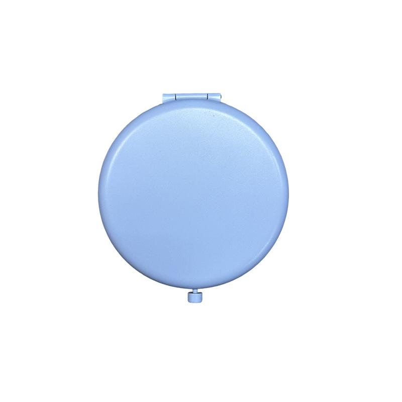 Flip Open Folding Compact Mirror, Zinc Alloy Portable Vanity Mirror for Purse Travel, Small Pocket Makeup Tool