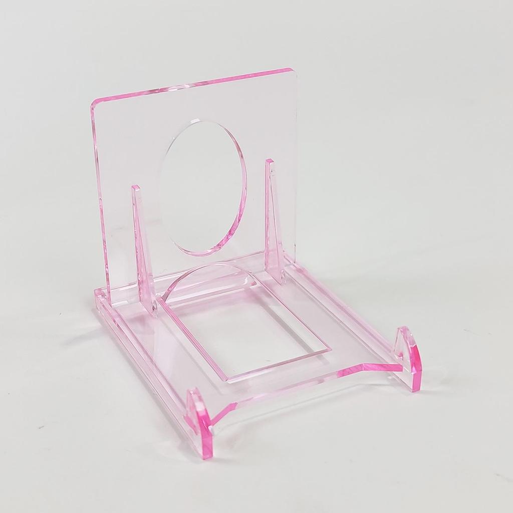 35PT Triangle Card Stand: Acrylic Game Card Display and Storage Base