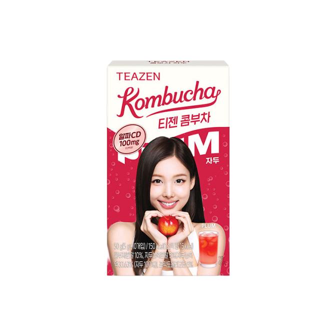 Teazen Kombucha Melon Glutathione 30 Sticks, Plum Alpha-CD 30 Sticks (12 Options)