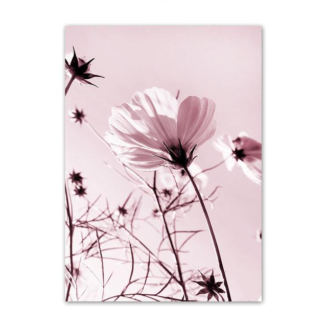 Lindas flores florescendo mulher senhora lona arte de parede impressões pintura moda blush selvagem botânico pôsteres sala de estar decoração imagem