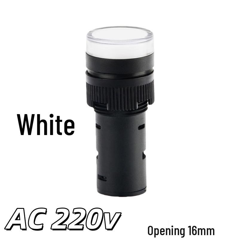 AD16-16DS LED Indicator Light: 16MM, 24V, 220V/380V, Red/Yellow/Green/Blue/White Signal.