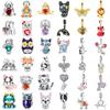 New Copper Plating Animal Collection Owl Duck Kitty Elephant Charm Fashion Pendant Compatible With Authentic Bracelets Necklaces Jewellery Gift
