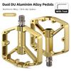 WEST BIKING Durable Aluminum Alloy Dual-DU Bearing Bicycle Pedal Anti-slip Smooth Widen Tread Mountain Road Bicycle Pedal