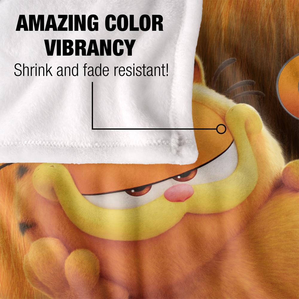Garfield Laying Down Silky Supersoft Blanket
