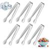 mini tongs stainless steel 6pcs set 4.25inch