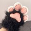 Cartoon Plush Cat Paw Gloves Furry Cat Claw Mittens Kawaii Cosplay Props  Gifts