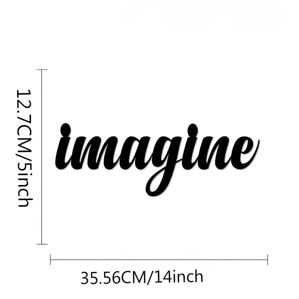 

Murale en Métal Cursive — декоративная надпись для стиля Intemporel et Inspirant, стикер на стену и произведение искусства чёрный