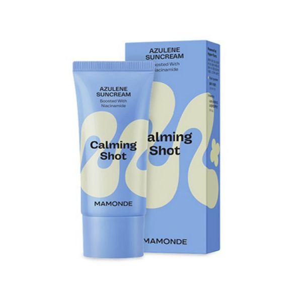 Mamonde Calming Shot Azulene Sunscreen SPF50+ PA++++ Soothing UV Protection 35ml