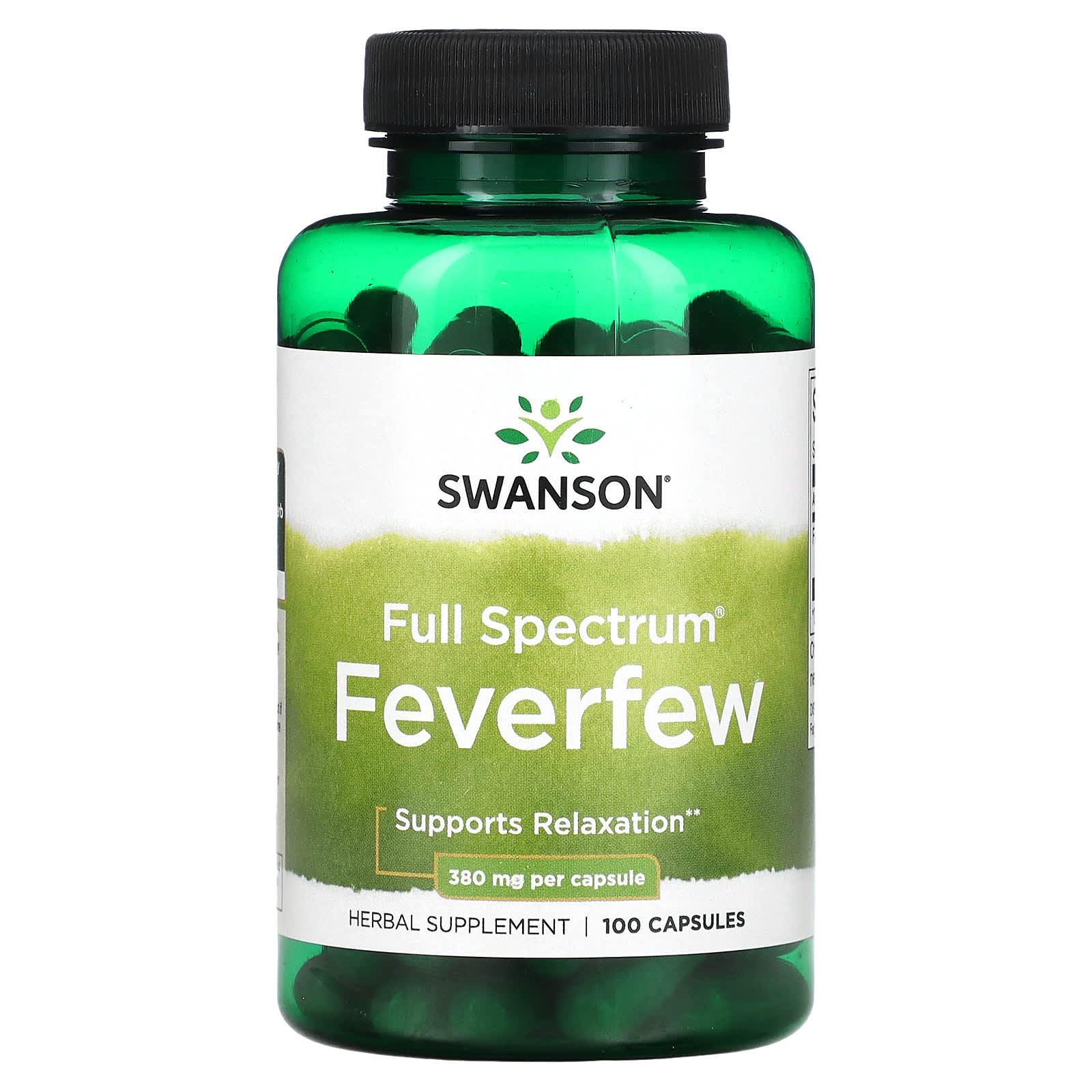 

Full Spectrum Feverfew, 380Mg, 100 Capsules