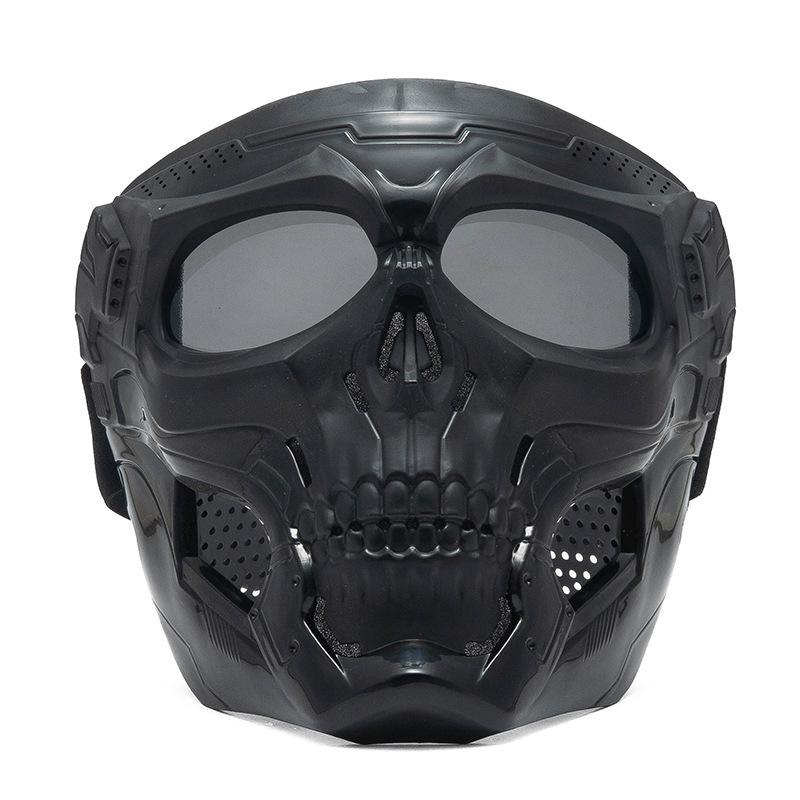 Winddichte Skimaske Totenkopf Motorrad Off-Road Radsport Brille Taktische Gesichtsmaske Outdoor Sport Schutzausrüstung
