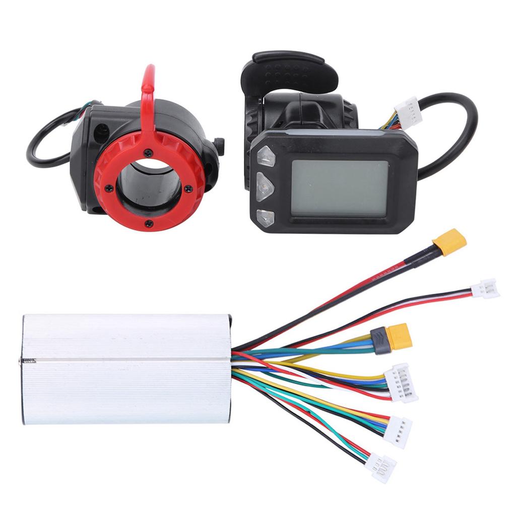 5.5 Inch Carbon Fiber Electric Bike Controller Accessories Set for Electric Bike Scooter(Controller Throttle Brake )