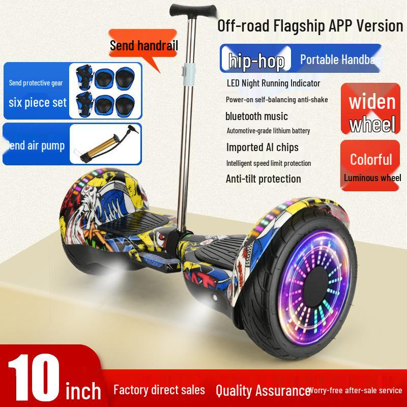 7-Inch Children's & Adults' Bluetooth Balance Scooter - Fast Electric Two-Wheeler