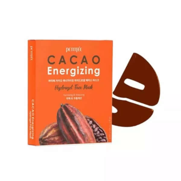 Petitfee Cacao Energizing Hydrogel Face Mask - 1pack (5pcs)