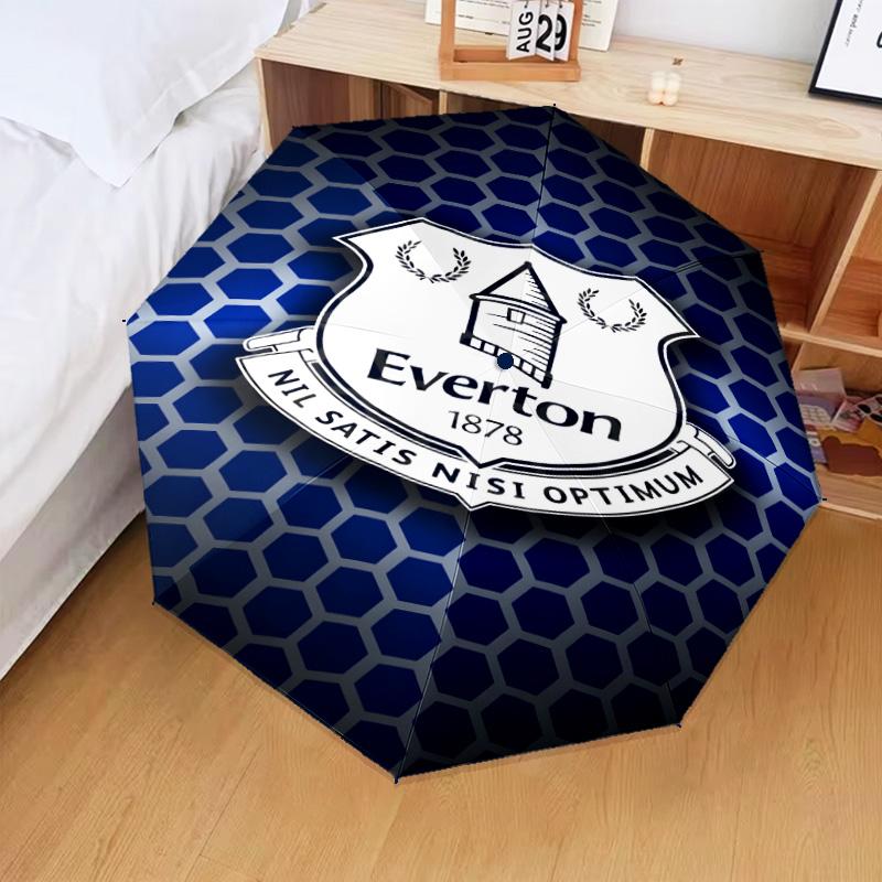 1PC Fc Crest Design Printed Umbrella Folding Umbrella, Automatic Umbrella 8-Frame for Travel, Camping Fan Gifts Christmas Gifts