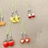 Multi Color Phone Lanyard Fruit Shapes Pendant Wrist Strap Detachable Phone Chains Keyring Portable Accessory for Women