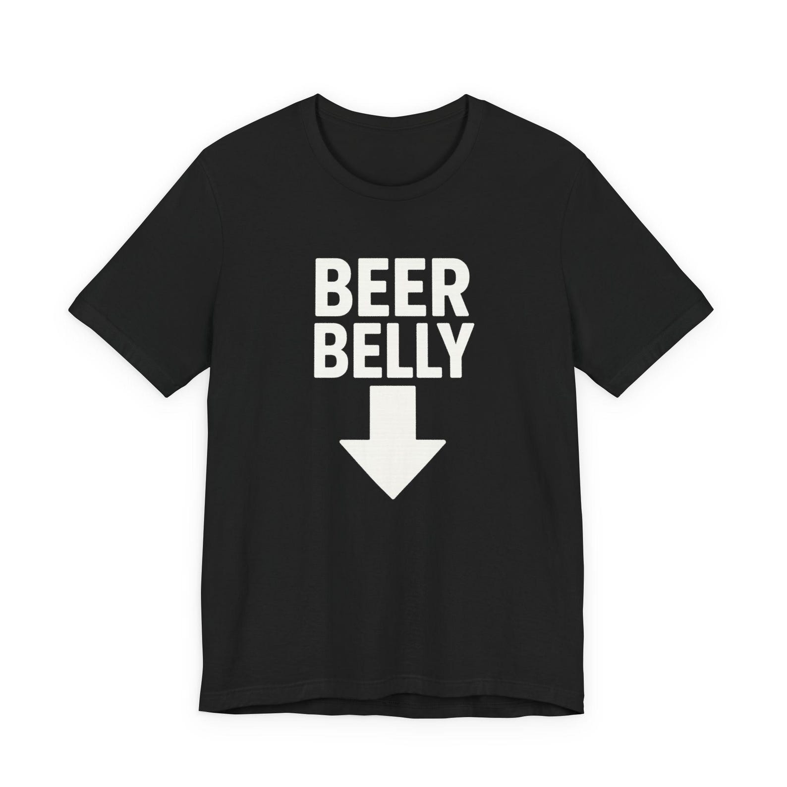 Funny Beer Belly T-Shirt, Middle Aged Drinker Tee XL