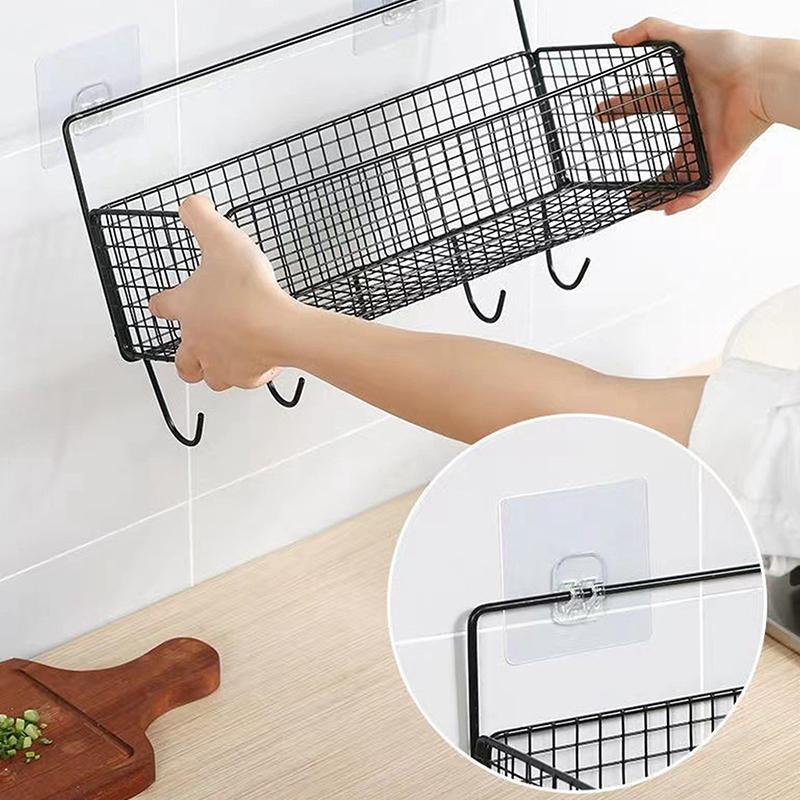 Bathroom Storage Multifunctional Toiletries Metal Storage Non-perforated Storage Rack Bathroom Accessories Kitchen Storage