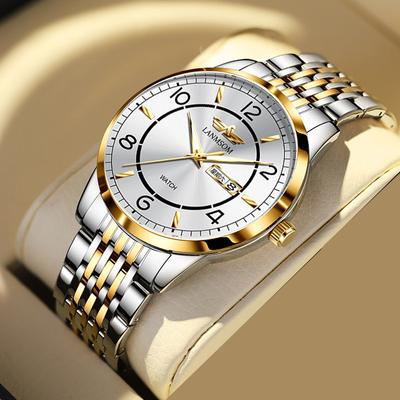 New TOP Brand Luxury Men's Watch With Box Leisure Waterproof Men's Quartz Watches