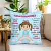 Cute Girl Room Decorative Pillowcase Granddaughter Gift Double-Sided Printed Children'S Bedroom Decorative Cushion Cover Cute Pi