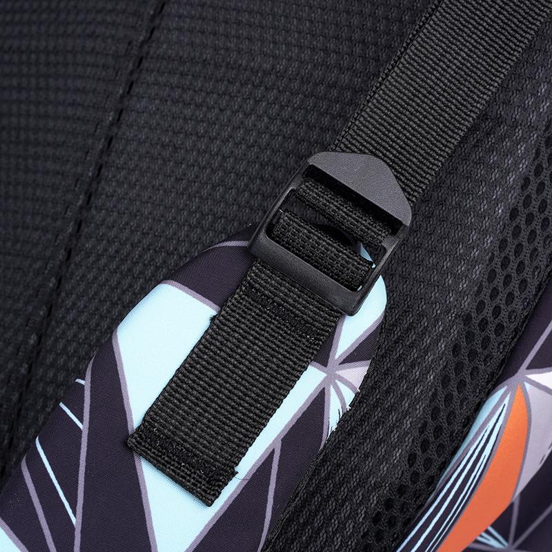 Middle School Schoolbag Geometric Printed Large Capacity Girls Boys Backpack