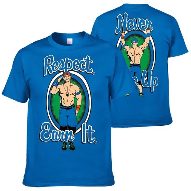 3D John Cena Wrestling Printed Top Fashionable Casual Short Sleeved Men's T-shirts - Soft Medium Stretch Polyester Fabric Summer Relaxed Fit Clothing