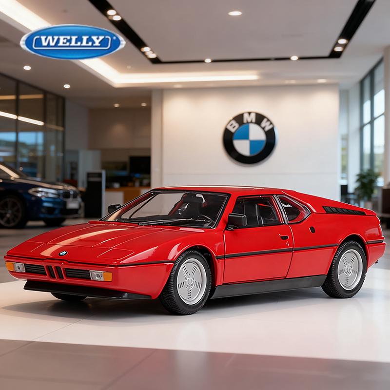 

WELLY 1:24 BMW M1 Alloy Car Diecasts & Toy Vehicles Car Model Miniature Scale Model Car Toy For Children