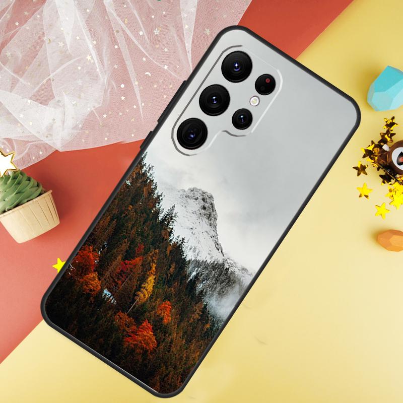 Mountain Forest Phone Case For Samsung Galaxy S26 S25 Ultra S23 S21 S20 S22 S24 FE S10 Plus Cover Coque