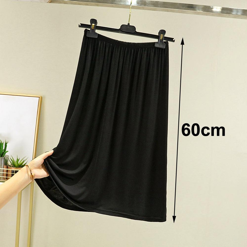 High Waist Underskirt Anti-glare Innerwear Short Skirt Fashion Half Length Skirt for Women