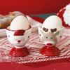 Ceramic Eggs Holder Cup Christmas Themed Porcelain Small Wine Cup Home Decoration Accessories Elegant Party Drinkware