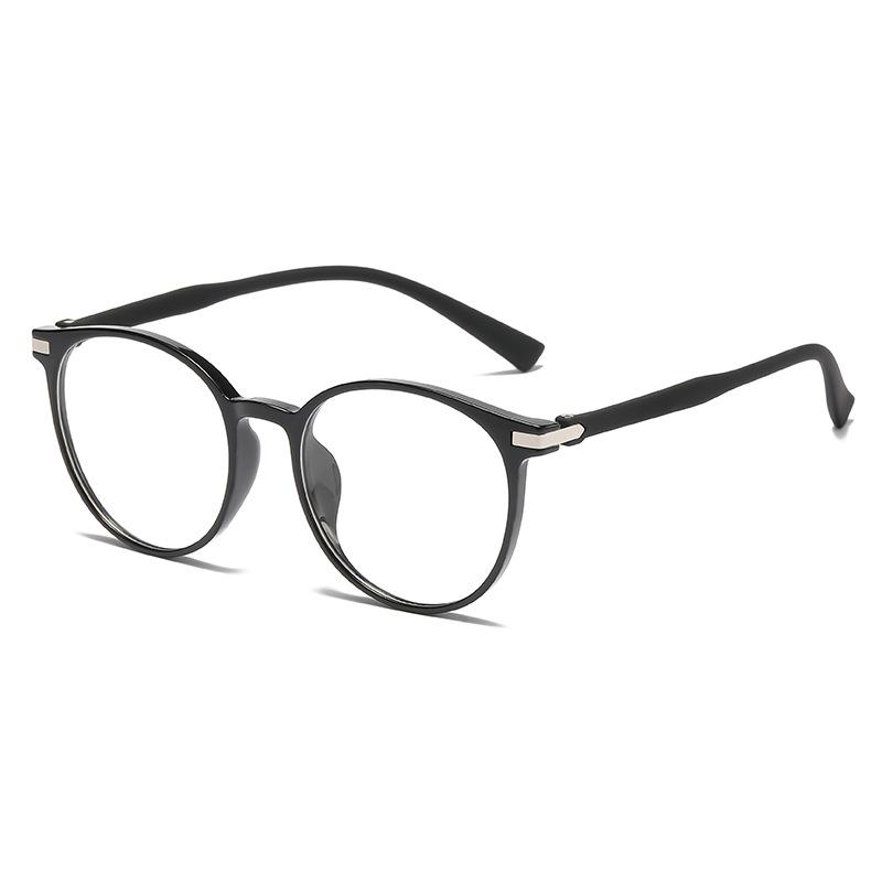 1151 Versatile Plain Myopia Glasses For Men And Women Can Be Matched With Degrees Retro Cold Brown Glasses Frame Large Frame Thin Face
