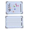 Double-Sided Magnetic Music Staff Whiteboard High Low Notes Teaching Aid Mini Dry Erase Board Students Teachers Music Classroom Supplies
