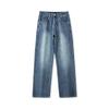 Spring-Summer Men's Trendy Loose Straight Jeans - Versatile Slimming Wide-Leg Casual Pants