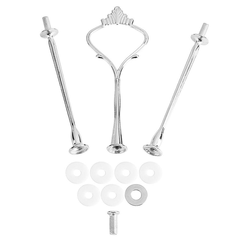Crown Handle Cupcake Display Holder 2 Tiers 3 Tier Tiered Fruit Plate Cake Stand Assembly